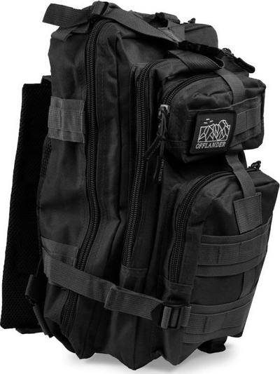 Ранец Offlander Survival, 25L, најлон, црн