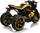 Moto elektrike për kalamaj Future Motor Yellow, 12V, dy motorë, e verdhë