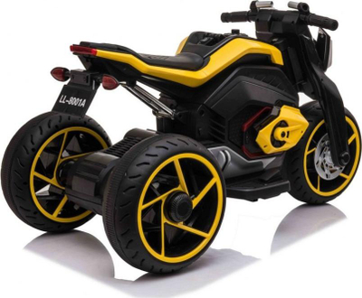 Moto elektrike për kalamaj Future Motor Yellow, 12V, dy motorë, e verdhë