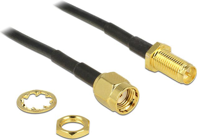 Përshtatës DeLock RP-SMA -> RP-SMA, 200 mm