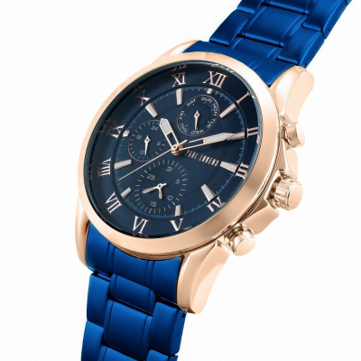 Ora dore Paul Lorens PL3844B2-6F3, meshkuj, 39mm, blu