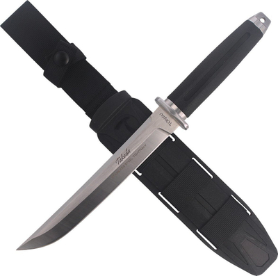 Thikë fikse taktike Tokisu Takeda, teh 7.5", çelik inox 7Cr17MoV, dorezë gome e zezë