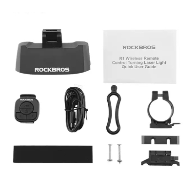 Dritë inteligjente pasme biçiklete Rockbros LKWD-R1, sinjal kthese, USB, e zezë