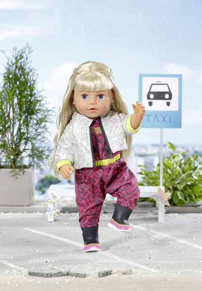 Set gjanash për kukulla Zapf Creation BABY born City Deluxe Scooter, për kukulla 43 cm, me shumë ngjyra