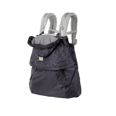 Mbulesë dimërore për mbajtëse Ergobaby All Weather Cover, rezistente ndaj shiut, me kapuç, ngjyrë charcoal