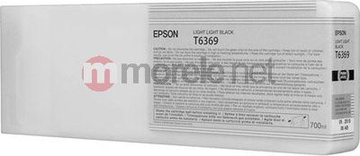 Kasetë boje Epson T6369, 700 ml, gri e hapur (light black)