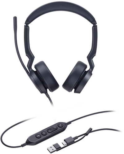 Слушалки за канцеларија Yealink UH44 Dual UC, USB A C, црни