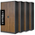 Set dollap zyre metalik JAN H Eco Design, 4 copë, 900 x 1950 x 400 mm, antracit dhe arre