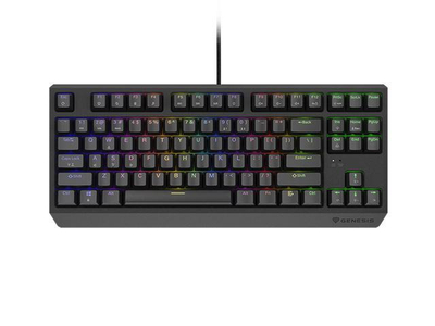 Tastierë mekanike Genesis Thor 230 TKL, Outemu Brown, RGB, e zezë