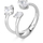 Unazë për femra Brosway Fancy Infinite White FIW19, e argjendtë