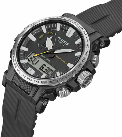 Orë për meshkuj Casio PROTREK Solar PRW-61-1AER (665), e zezë