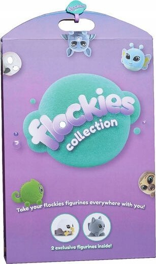 Set figurina Flockies TM Toys Suitcase, valixhe koleksioni me 24 ndarje, 2 figurina, shumëngjyrëshe