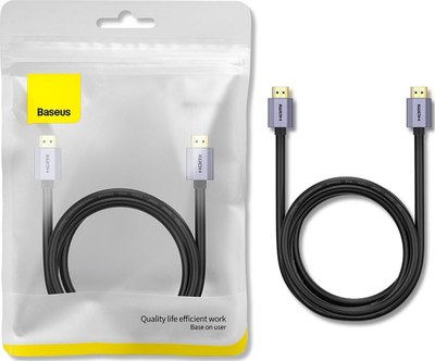 Kabllo HDMI Baseus 4KHD, 1m, High Speed, e zezë