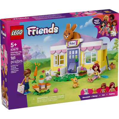 Lodër LEGO Friends Heartlake City Bunny Hotel 42679, set ndërtimi, 161 pjesë, shumëngjyrëshe