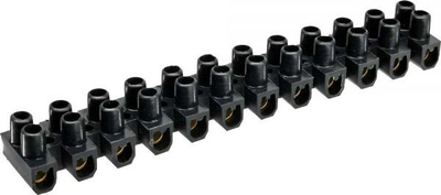 Shirit terminali InLine 44006B, 6mm², 24 porta, 10 copë, i zi