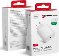 Karikues muri ForCell Universal, 25W, USB Type C PD QC 4.0, i bardhë
