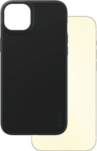 Mbrojtëse telefoni Pela Fearlessly Fashionable për iPhone 15 Plus, plastike e ricikluar, e zezë
