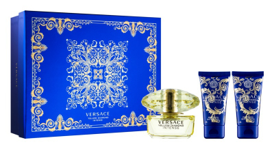 Set Versace, parfum Yellow Diamond Intense 50 ml + xhel dushi 50 ml + losion trupi 50 ml