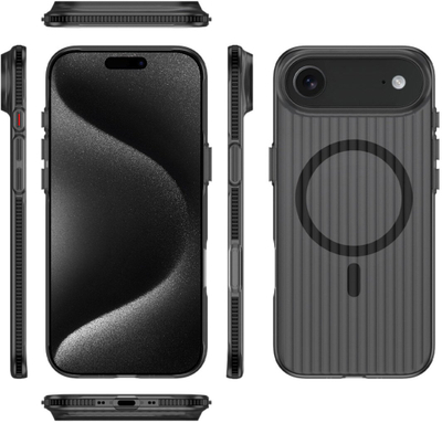 Kapak telefoni 4smarts Design Case Aero për iPhone Air, MagSafe, i zi