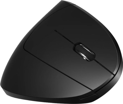 Maus vertikal ergonomik wireless, 6 butona, DPI i rregullueshëm, i zi