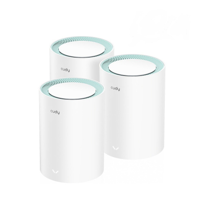 Sistem mesh Wi‑Fi Cudy M1300, 3-pack, dual-band 2.4 GHz 5 GHz, i bardhë