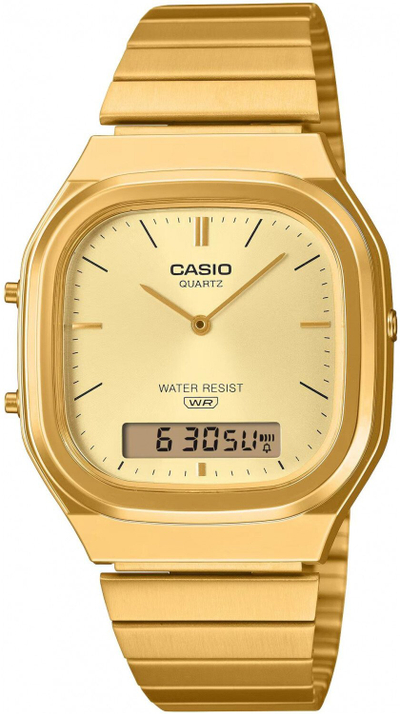 Orë dore Casio AQ-240EG-9AEF, 41mm, quartz, ngjyrë ari