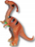 Lodër dinosaur MZ Import Parasaurolophus BY168-827, me zë, shumëngjyrëshe