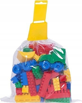 Lodra blloqe ndërtimi Large Construction Blocks, 80 copa, për kalamaj 3+, shumëngjyrëshe