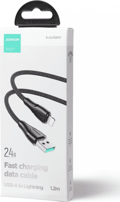 Kabllo USB Joyroom JYR701, USB A në Lightning, 1.2m, e zezë