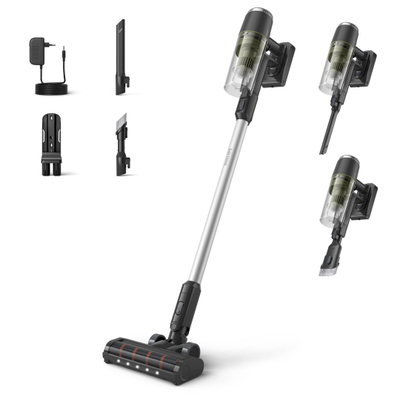Fshesë pa kabllo Philips Standing 3000 Series XC3033, 2 në 1, me bateri, jeshile ulliri