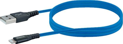 Kabllo USB Schwaiger LPRO440501, USB A në Lightning, 1.2m, blu