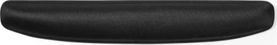 Jastëk ergonomik për kyçin e dorës, 480mm x 80mm, xhel, bazë antirrëshqitje, i zi