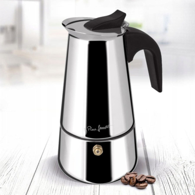 Xhezve moka Lamart LT7076, 200 ml, për induksion, argjend