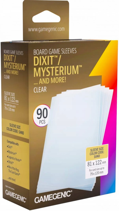 Mbrojtëse letrash loje Gamegenic Dixit, 81x122mm, 90 copë, transparente