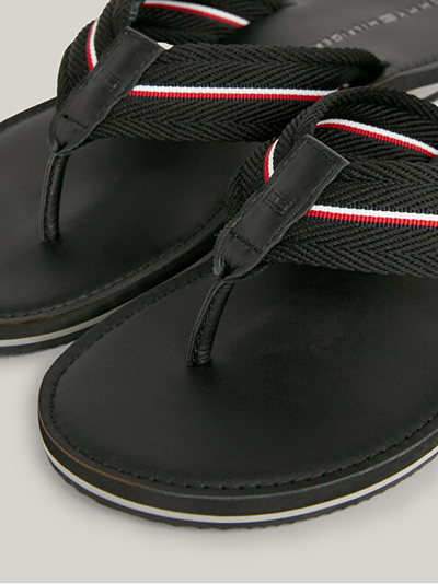 Sandale plazhi për meshkuj Tommy Hilfiger, të zeza