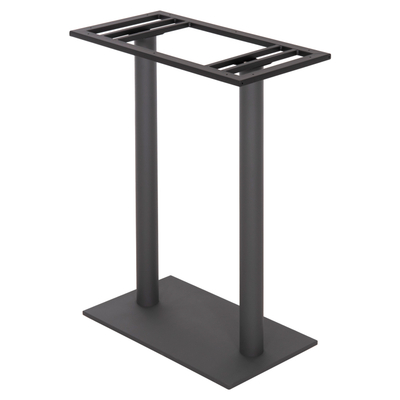 Bazë tavoline bari HM480.20, metal 80x40x108 cm, gri e errët