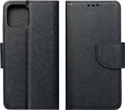 Kapak telefoni Fancy Book për Xiaomi Redmi Note 13 Pro 4G, flip, i zi