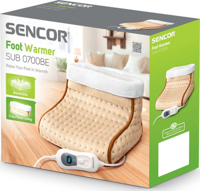 Ngrohës këmbësh Sencor SUB 0700BE, ngrohje elektrike, fikje automatike, bezhë