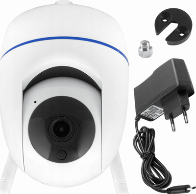 Kamerë sigurie rrotulluese IP LTC, WiFi, 2.0MP, MicroSD, 128GB, e bardhë