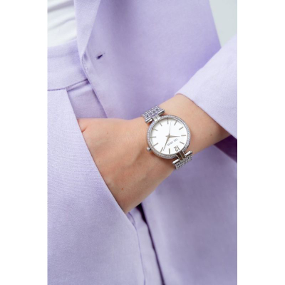 Orë dore femrash Paul Lorens PL11378B2-3C1, 36mm, inox, argjendi