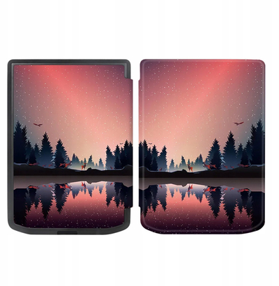 Mbulesë grafike TPU për PocketBook Verse Pro 629 634 me magnet, Night Lake