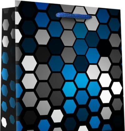 Çantë dhuratash Metrex YC-001 Premium Dots, madhësi mesatare, dizajn me pika, shumëngjyrëshe