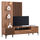 Set komodë për TV seri Harry 205,5x40x167,5Hcm (HM18010.01), zezë