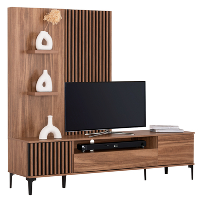 Set komodë për TV seri Harry 205,5x40x167,5Hcm (HM18010.01), zezë