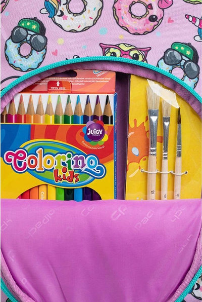 Çantë shpine fëmijësh CoolPack Toby Happy Donuts, 13", rozë me motive donuts