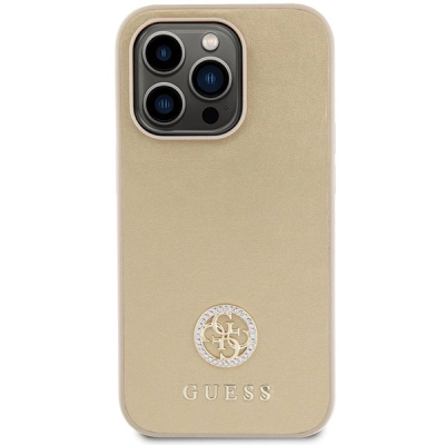 Mbulesë telefoni Guess GUHCP15XPS4DGPD, për iPhone 15 Pro Max 6.7", hardcase, ngjyrë gold