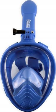 Maskë snorkeling Master Full Face XS, mbulim i plotë fytyre, për GoPro, blu