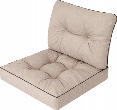 Jastëk kopshti HOBBYGARDEN EMMA TECH, për karrige dhe divan technorattan, 70x70x42 cm, bezhë