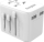 Adaptor universal udhëtimi Energizer, multi-socket, 2x USB, i bardhë
