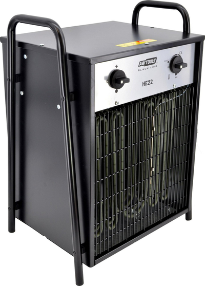 Индустриски електричен грејач AWTOOLS HE22, 22kW, 400V, црн